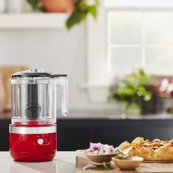 KitchenAid 5-Cup Cordless Food Chopper | Passion Red -Coffee Sales kfcb519pa kitchenaid cordless food chopper passion red