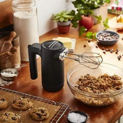 KitchenAid 7-Speed Cordless Hand Mixer | Black Matte -Coffee Sales khmb732bm kitchenaid black matte cordless hand mixer