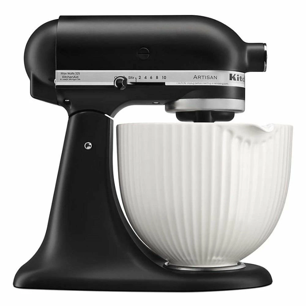 KitchenAid 5-Quart Classic Columns Ceramic Bowl | Fits 4.5-Quart & 5-Quart KitchenAid Tilt-Head Stand Mixers 2 KitchenAid 5-Quart Classic Columns Ceramic Bowl | Fits 4.5-Quart & 5-Quart KitchenAid Tilt-Head Stand Mixers - Image 2