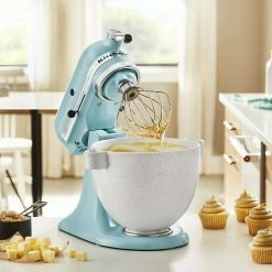 KitchenAid 5-Quart Speckled Stone Ceramic Bowl | Fits 4.5-Quart & 5-Quart KitchenAid Tilt-Head Stand Mixers 5 KitchenAid 5-Quart Speckled Stone Ceramic Bowl | Fits 4.5-Quart & 5-Quart KitchenAid Tilt-Head Stand Mixers -Coffee Sales kitchenad5qcspkstnbwavshf21 vnd