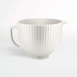 KitchenAid 5-Quart Classic Columns Ceramic Bowl | Fits 4.5-Quart & 5-Quart KitchenAid Tilt-Head Stand Mixers