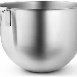 KitchenAid Commercial 7-Quart Stainless Steel Bowl W/J Hook Handle | Fits 7-Quart & 8-Quart KitchenAid Bowl-Lift Stand Mixers