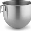 KitchenAid Commercial 8-Quart Stainless Steel Bowl W/J Hook Handle | Fits 8-Quart KitchenAid Bowl-Lift Stand Mixers