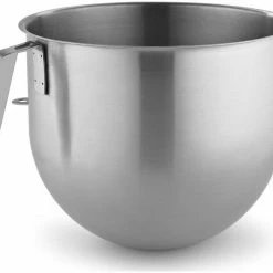KitchenAid Commercial 8-Quart Stainless Steel Bowl W/J Hook Handle | Fits 8-Quart KitchenAid Bowl-Lift Stand Mixers