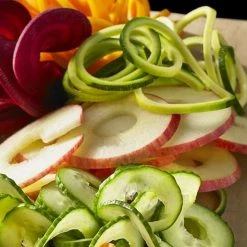 KitchenAid Spiralizer Attachment (Fits All KitchenAid Stand Mixers) - Includes 3 Spiralizing Blades, 3 Slicing/Coring Blades, & 1 Peeling Blade -Coffee Sales kitchenaid ksm2apc spiralizer