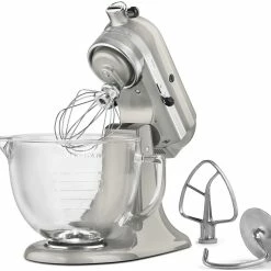 KitchenAid 5-Quart Artisan Design Series Tilt-Head Stand Mixer | Sugar Pearl Silver -Coffee Sales kitchenaid mixer sugar pearl silver 4 ksm155gbsr popup