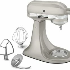 KitchenAid 5-Quart Artisan Design Series Tilt-Head Stand Mixer | Sugar Pearl Silver -Coffee Sales kitchenaid mixer sugar pearl silver ksm155gbsr popup