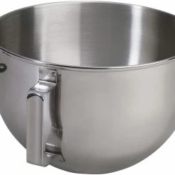 KitchenAid 5-Quart Polished Stainless Steel Bowl W/Handle - Wide Bowl | Fits 5-Quart, 6-Quart & 7-Quart KitchenAid Bowl-Lift Stand Mixers