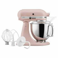 KitchenAid 5-Quart Artisan Tilt-Head Stand Mixer | Feather Pink -Coffee Sales ksm150psft acc
