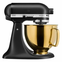 KitchenAid 5-Quart Radiant Gold Stainless Steel Metallic Bowl + Flex Edge Beater | Fits 4.5-Quart & 5-Quart KitchenAid Tilt-Head Stand Mixers -Coffee Sales ksm5ssbrg 4 1