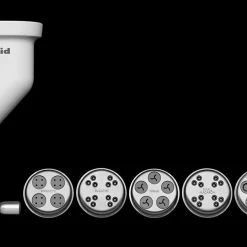 KitchenAid Gourmet Pasta Press Attachment (Bucatini, Rigatoni, Spaghetti, Fusilli, Large & Small Macaroni) 9 KitchenAid Gourmet Pasta Press Attachment (Bucatini, Rigatoni, Spaghetti, Fusilli, Large & Small Macaroni) -Coffee Sales ksmpexta kitchenaid gourmet pasta press