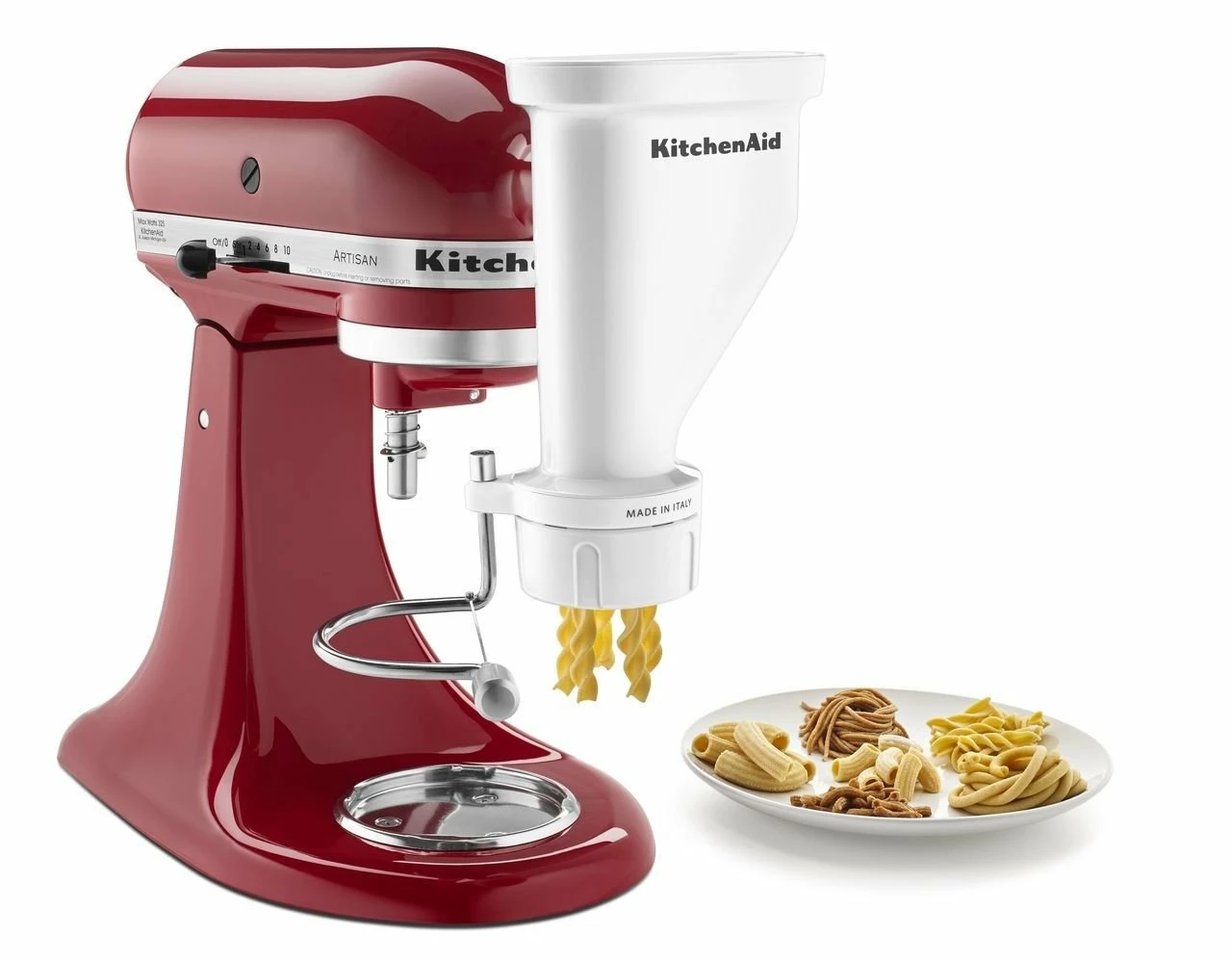 KitchenAid Gourmet Pasta Press Attachment (Bucatini, Rigatoni, Spaghetti, Fusilli, Large & Small Macaroni) 2 KitchenAid Gourmet Pasta Press Attachment (Bucatini, Rigatoni, Spaghetti, Fusilli, Large & Small Macaroni) - Image 2