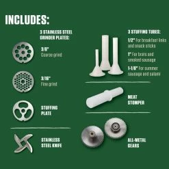 LEM Big Bite Meat Grinder #12 + Foot Switch -Coffee Sales lem big bite meat grinder 12 accessories 1