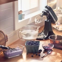 KitchenAid 3.5-Quart Glass Bowl + Flex Edge Beater | Fits 3.5-Quart KitchenAid Artisan Mini Tilt-Head Stand Mixers -Coffee Sales life of bowl 3 1 1