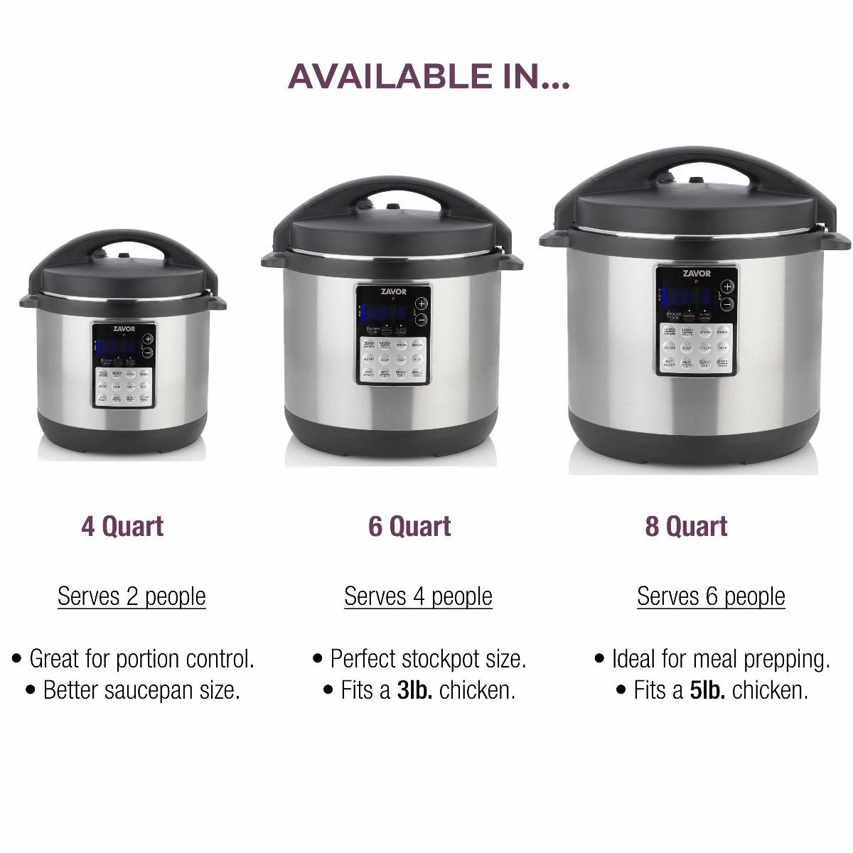 Zavor LUX™ Edge Multi-Cooker | 8 Qt. 8 Zavor LUX™ Edge Multi-Cooker | 8 Qt. - Image 8