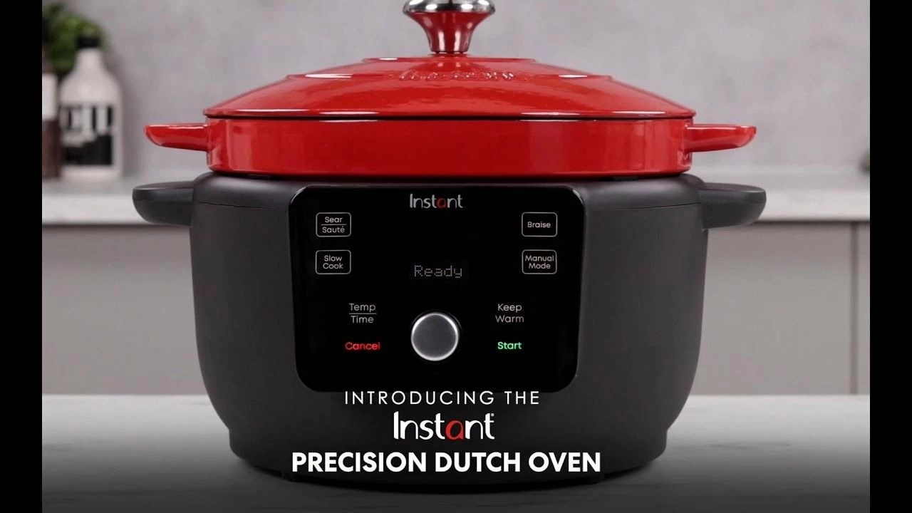 Instant 6-Quart Precision Dutch Oven Multi-Cooker | Red 8 Instant 6-Quart Precision Dutch Oven Multi-Cooker | Red - Image 8