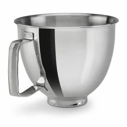 KitchenAid 3.5-Quart Flared Polished Stainless Steel Bowl | Fits 3.5-Quart KitchenAid Artisan Mini Stand Mixers