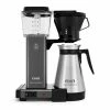 Moccamaster KBT Manual-Adjust Drip-Stop Coffee Maker (40 Oz Thermal Carafe) | Stone Grey