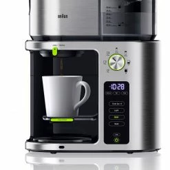 Braun 10-Cup MultiServe Drip Coffee/Iced Coffee Machine | Stainless Steel -Coffee Sales new 4