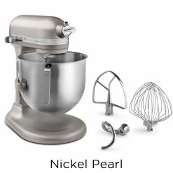 KitchenAid Commercial KitchenAid 8 Quart Commercial Stand Mixer (NSF Certified) | Multiple Colors Available -Coffee Sales nickel pearl ksm8990np 1