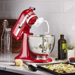 KitchenAid 5-Quart Quilted Stainless Steel Bowl + Flex Edge Beater | Fits 4.5-Quart & 5-Quart KitchenAid Tilt-Head Stand Mixers -Coffee Sales quilted mixer life 1