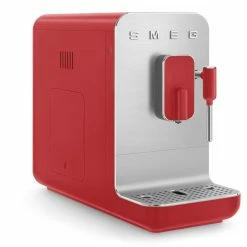 SMEG Fully Automatic Coffee Machine With Steamer | Red -Coffee Sales redsteam6