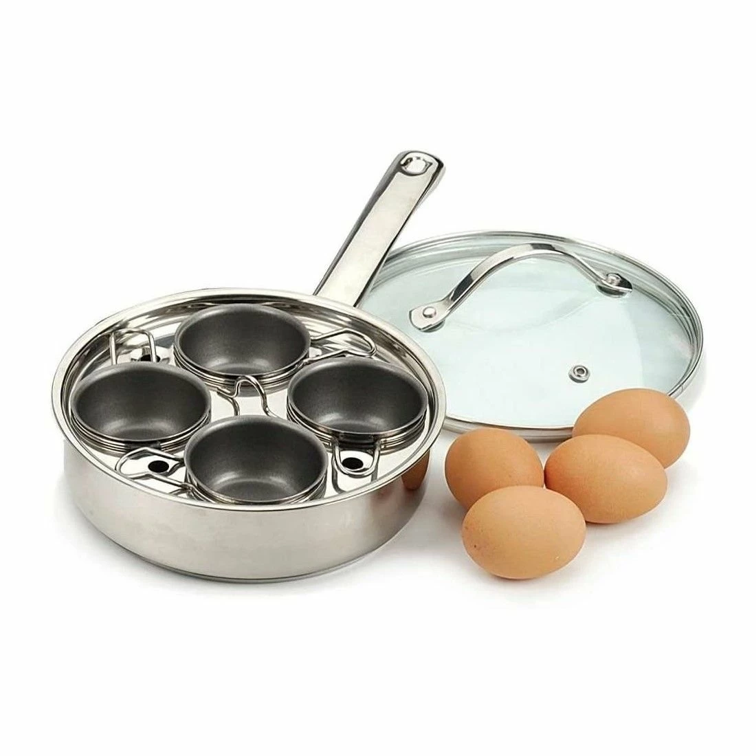 RSVP International RSVP Endurance 4 Egg Poacher Set 1 RSVP International RSVP Endurance 4 Egg Poacher Set