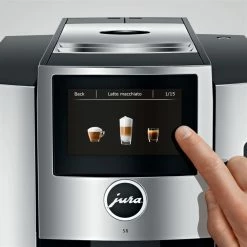 Jura S8 Multifunction Automatic Coffee & Espresso Machine | Chrome -Coffee Sales s8 emo cr screen rotary en print eng 20168