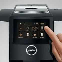 Jura S8 Automatic Coffee & Espresso Machine | Moonlight Silver -Coffee Sales s8 emo mos screen idle en print eng 20189