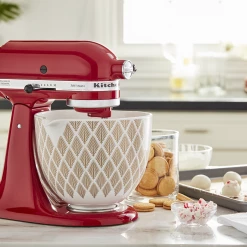 KitchenAid 5-Quart Gold Conifer Patterned Ceramic Bowl | Fits 4.5-Quart & 5-Quart KitchenAid Tilt-Head Stand Mixers -Coffee Sales set p190384kp 034z.tif 1600 x 1600