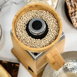 NutriMill Harvest Grain Mill | Silver + Cutting Board & Canister Bundle 14 NutriMill Harvest Grain Mill | Silver + Cutting Board & Canister Bundle -Coffee Sales silver1 1