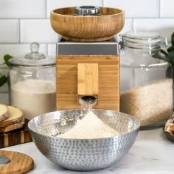 NutriMill Harvest Grain Mill | Silver + Cutting Board & Canister Bundle 13 NutriMill Harvest Grain Mill | Silver + Cutting Board & Canister Bundle -Coffee Sales silver3 1