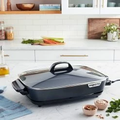 Presto® Electric Slimline™ Skillet With Glass Cover | 16" -Coffee Sales slimline6