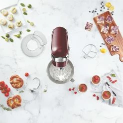 Cuisinart Precision Master 5.5-Quart Stand Mixer | Pinot Noir -Coffee Sales sm50pn ff backpanel layers