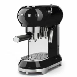 SMEG Espresso Machine | Black -Coffee Sales smeg retro style espresso machine black cappuccino and espresso machines ecf01blus