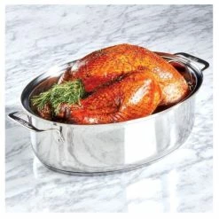 All-Clad Stainless Steel Covered Oval Roaster & Rack | 10 Qt. -Coffee Sales su1gcrb9jdozz8xqrw1t