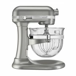 KitchenAid 6-Quart Pro 6500 Design Series Bowl-Lift Stand Mixer | Sugar Pearl Silver