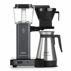 Moccamaster KBGT Automatic Drip-Stop Coffee Maker (40 Oz Thermal Carafe) | Stone Grey