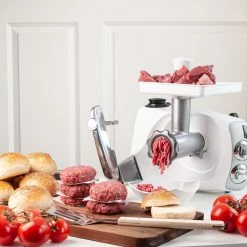 Ankarsrum Meat Grinder Complete Package | Basic Package + Strainer, Nut Grater, Pasta Discs, Cookie Extruder & 3 Meat Grinder Discs -Coffee Sales tips mincer 1080x1080