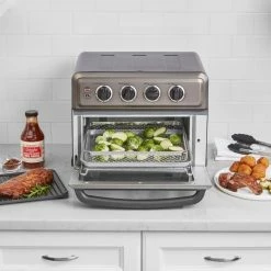 Cuisinart Air Fryer With Grill | Black & Stainless Steel -Coffee Sales toa70bks lifestyle cropped2