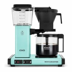 Moccamaster KBGV Automatic Drip Stop Coffee Maker (40 Oz Glass Carafe) | Turquoise