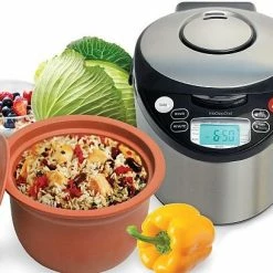 VitaClay Smart Organic Multicooker & Clay Insert - Oval, 6-Cup Dry / 3.2-Quart